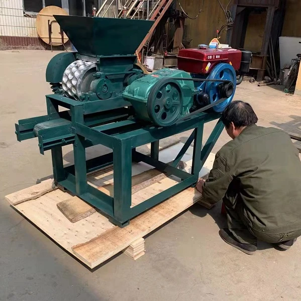 

Approved Roller Ball Press Pillow Shape Charcoal Briquette Machine Coal Charcoal Oval Shape Briquette Making Machine