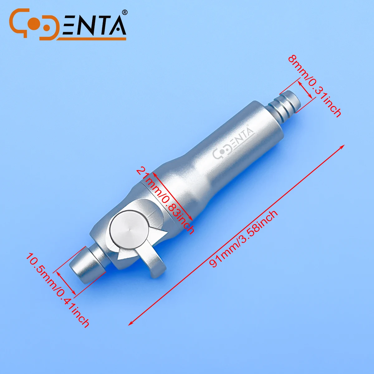 7mm Upgraded Autoclavable Metal Handle Dental Universal SwWeak Suction Swivel Saliva Ejector Tip fit for Durr Dental Equipment R