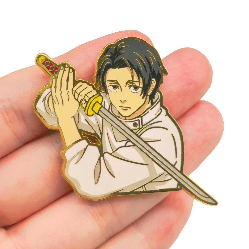 Okkotsu Yuta Pins Pendant Anime Jujutsu Kaisen Badges Manga Brooches for Backpack Bag Clothing Lapel ACG Cosplay Toy Gift Decor