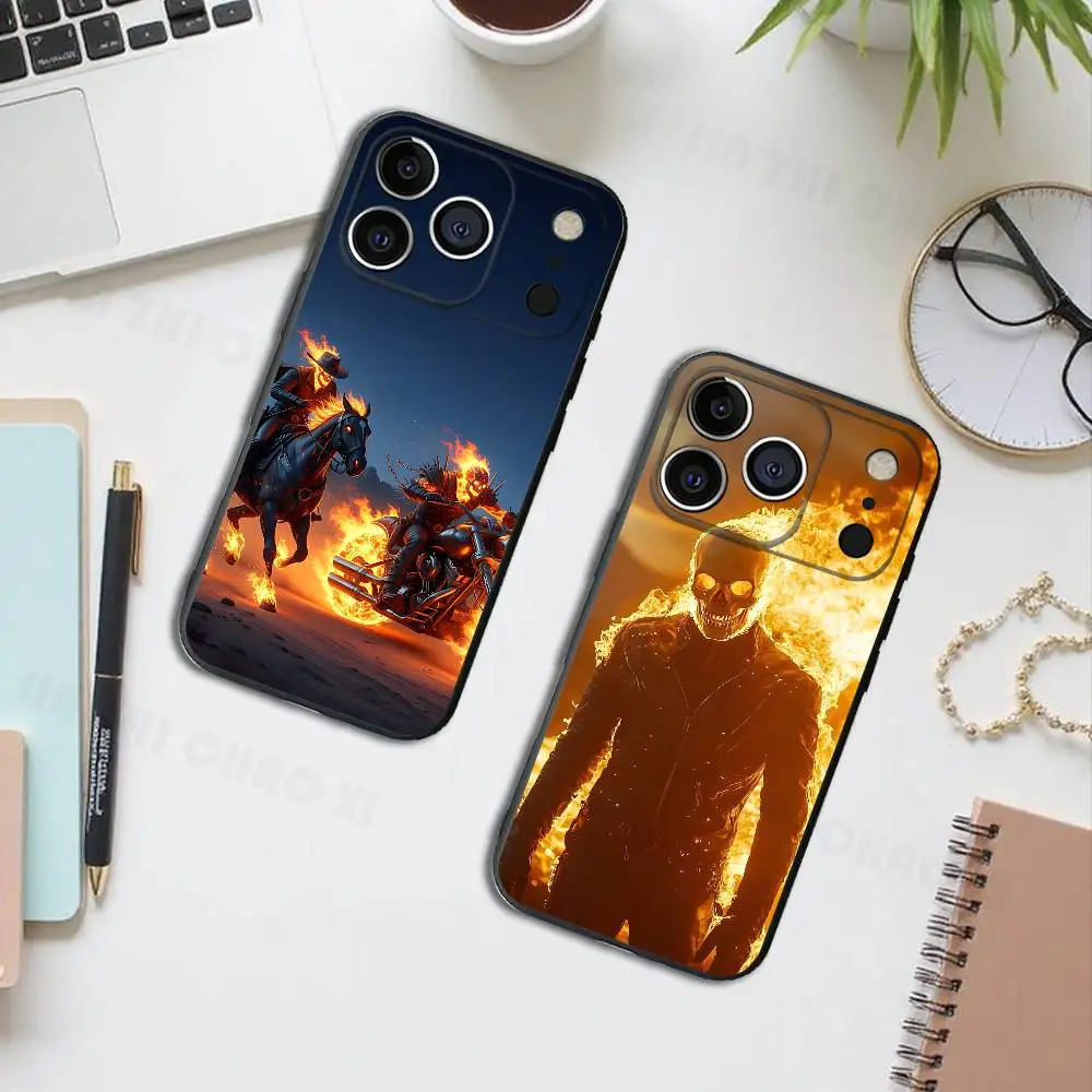 

Movie D-Dark G-Ghosts R-Rider Silicone Phone Case For IPhone 17 16 15 14 13 12 11 X XS Plus Pro Max Shockproof Soft Cover