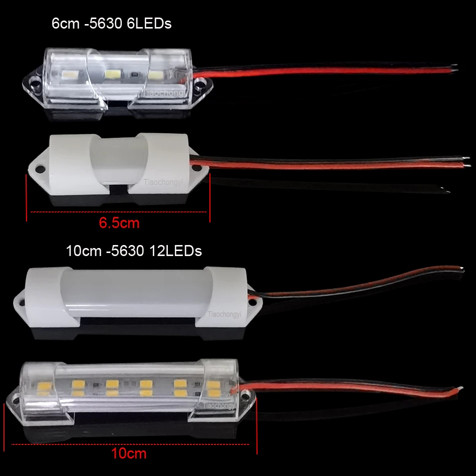 Listwa oświetleniowa LED DC12V 24V 6.5cm 10cm 12LEDs sztywne lampa na barek aluminiowa powłoka 5630 lampki do DIY