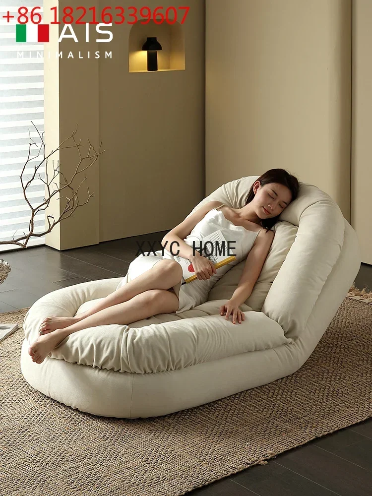 TAO Sofa Living Room Balcony Leisure Chair Cat Scratching Cloth Cream Wind Backrest Sofa
