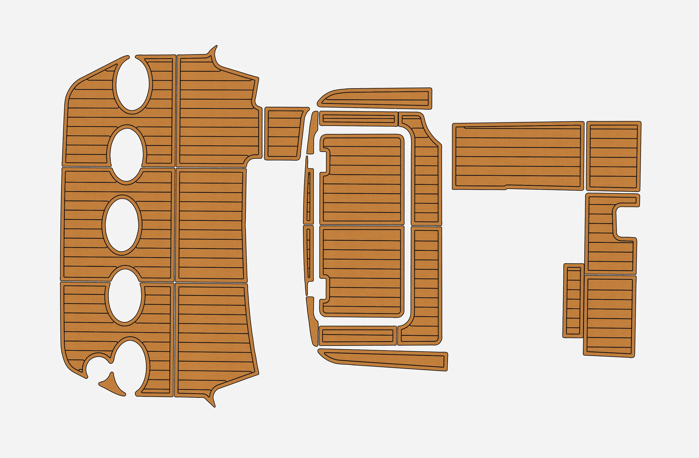 

Нескользящий коврик из морского искусственного тикового EVA-1999 Chris Craft 300 Express Cruiser, самоклеящаяся подкладка для палубы лодки 1/4 дюйма (6 мм) для кабины и палубы