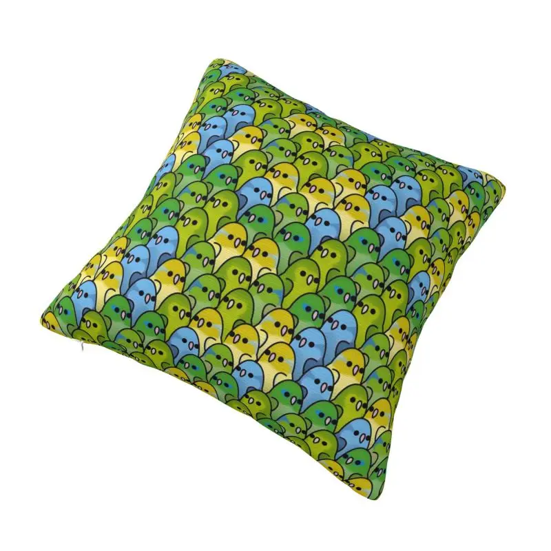 Custom Too Many Birds Parrotlet Squad Pillow Covers Cushions Cover Square Pillowcase