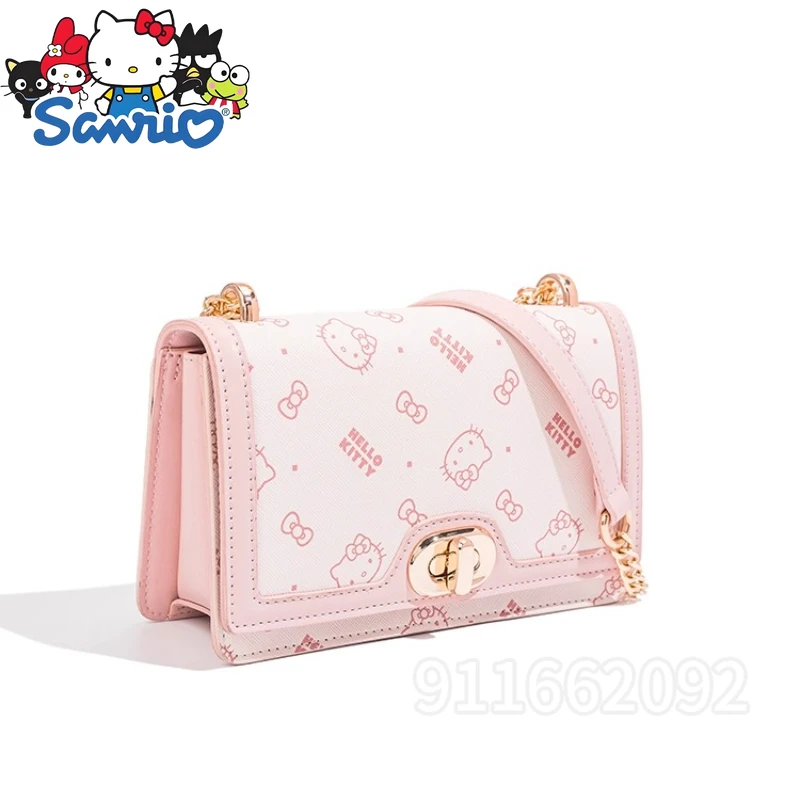  Hello Kitty New Women's Shoulder Bag Luxury Brand Pink Mini Women's Shoulder Messenger Bag Fashion Casual Women's Bag