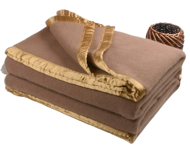 100% Organic Wool Raschel Blanket Soft Brushed Heated 200x240cm Winter/Autumn Winter Use Bedding Home Gift