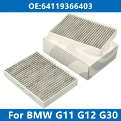 Car Cabin Filter Air Conditioner 64119366403 For BMW G05 G06 G07 G11 G12 G30 G31 518d 520i 525d 530i 725 730 X5 X6 X7 Activated