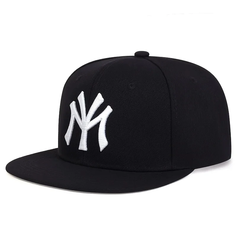 Unisex-Hip-Hop-Hüte mit Buchstabenstickerei, für Frühling und Herbst, für den Außenbereich, verstellbar, lässige Baseballkappen, Trucker-Kappen, Sonnenschutzhut – Detail 4