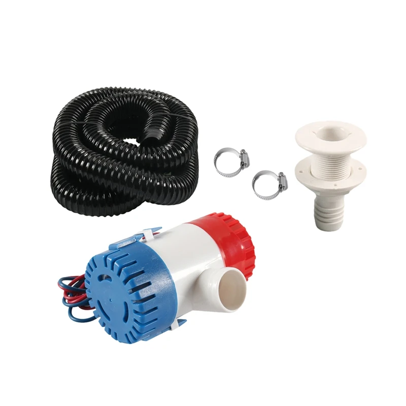 12V 1100GPH Automatic Boat Submersible Bilge Pump Kit For Boat Seaplane Motor Homes Houseboat