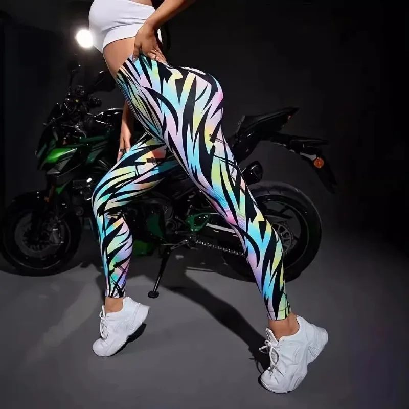 Fashionable and CasualRunningPantsWaistCinching and Hip LiftingYogaClothes Fitness Exercise Naked Feeling Tight Fitting Leggings