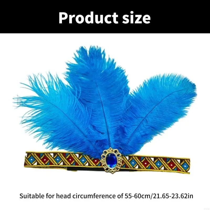 

B95F Mardi Gras Flapper Headband Mardi Gras Parades Masquerade Headpiece