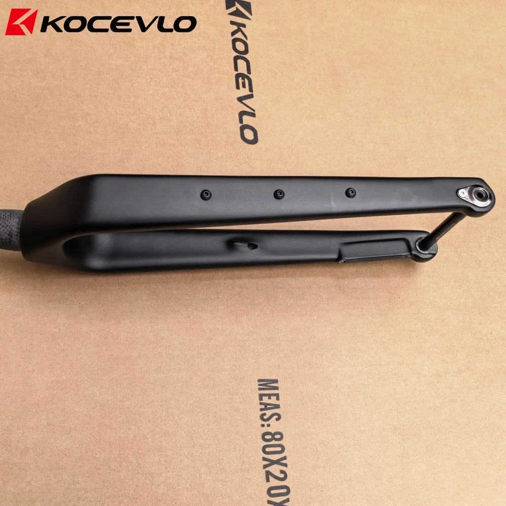 KOCEVLO GF07 Gravel-Gabel aus Carbonfaser, konisch zulaufende Gravel-Fahrrad-Vordergabel, Fahrradgabel 700C x 55C, Steckachse 12x100mm – Detail 6