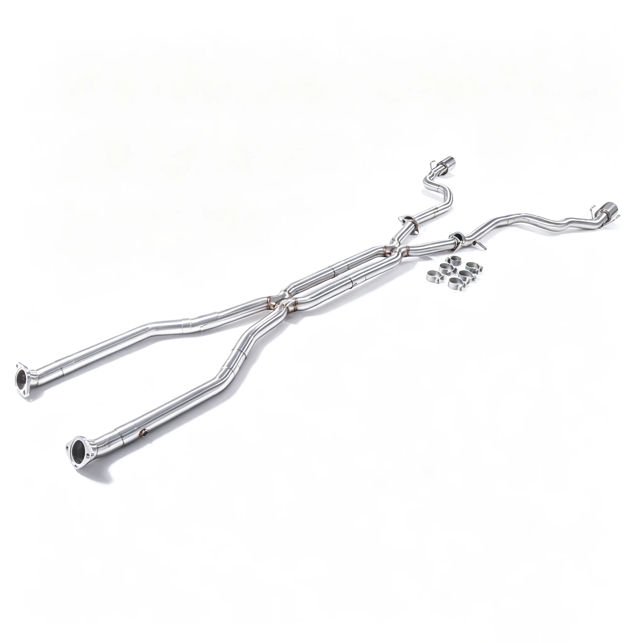 GFC Exhaust  Pipe for 2013-2024 Lexus IS 350 3.5L with 304 SUS Straight pipe catback Exhaust system，customizable Exhaust tip