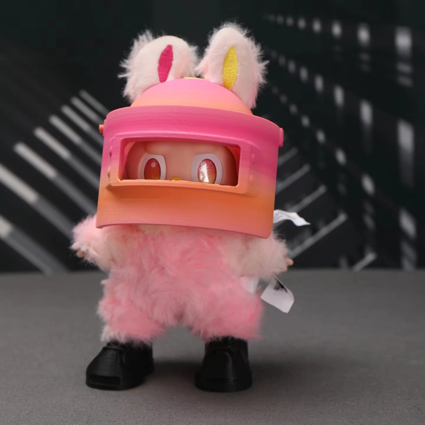 Aksesori Trendi Untuk Boneka Labubu Generasi Pertama - Ketiga 15/17cm Helm Gradasi Pink - Oranye Sepatu Kasual & Lainnya