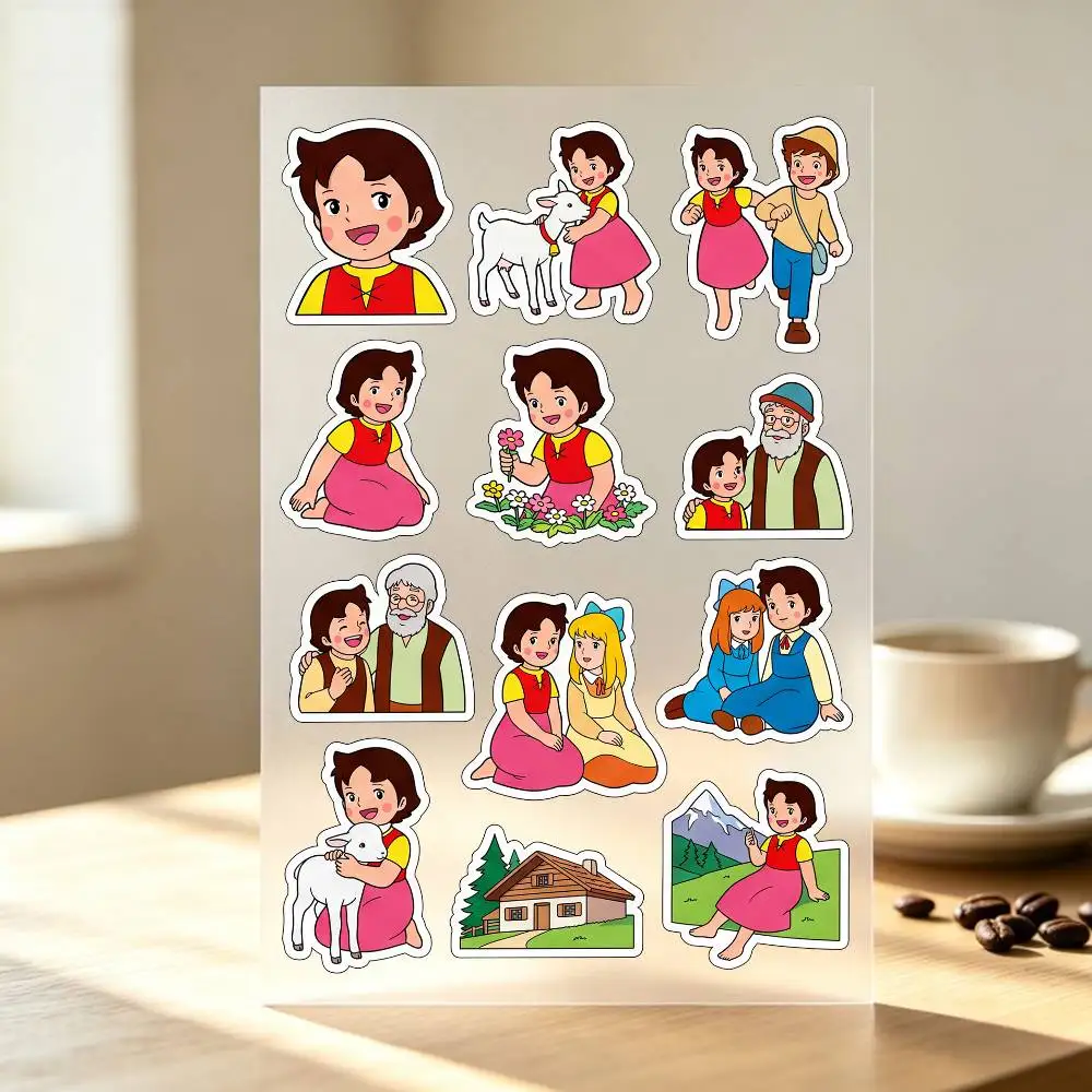 H-eidi A Girl Of The A-lps Stickers Auto Body Bumper Windows Motorcycle Laptop Walls Vinyl Decal Car Tuning Accessories