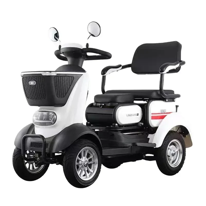 Factory Hot Selling Travel 4 Wheels Elderly Electric Scooter Disled Handicapped Folding Mobility Scooter For Seniors