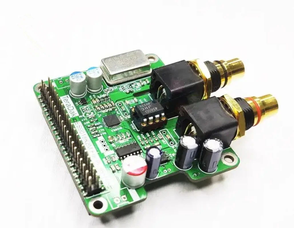 TeraDak Raspberry 3B+ Pi4 I2S DACES9018K2M Digital Playback Expansion Board +JRC4580D Raspberry Pi GPIO Direct Insertion.