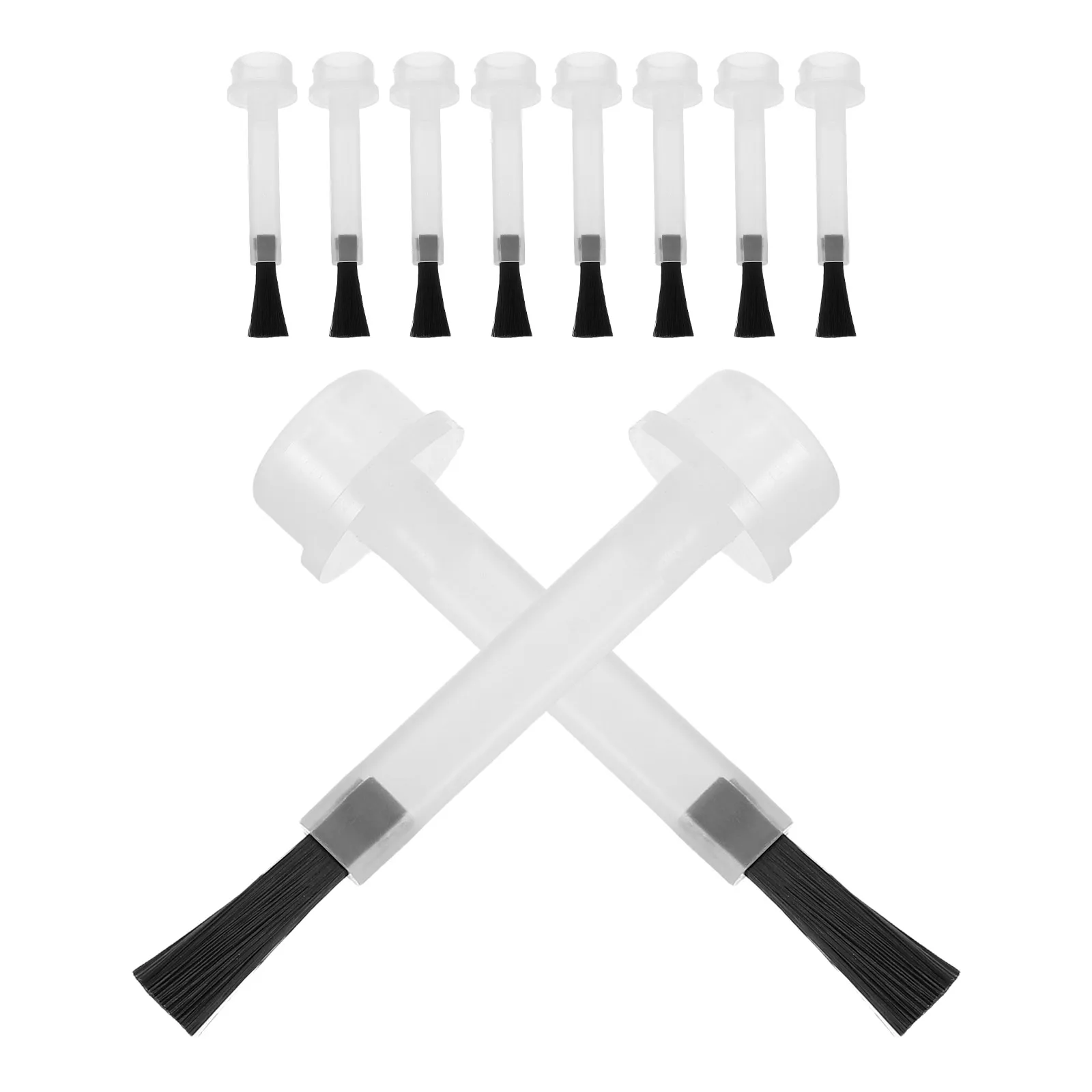 

50pcs Nail Replacement Brush Heads for Top Coat Dip Powder Cleaner Liquid Gel Precision Manicure Tools One Time Use Softener