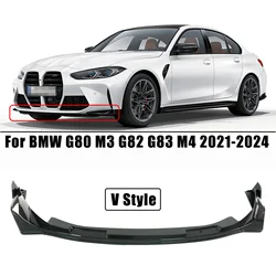 Per BMW M3 G80 M4 G82 2021-2023 Auto Paraurti Anteriore Lip Splitter Diffusore Body Kit Spoiler Paraurti Guard Protector Accessori