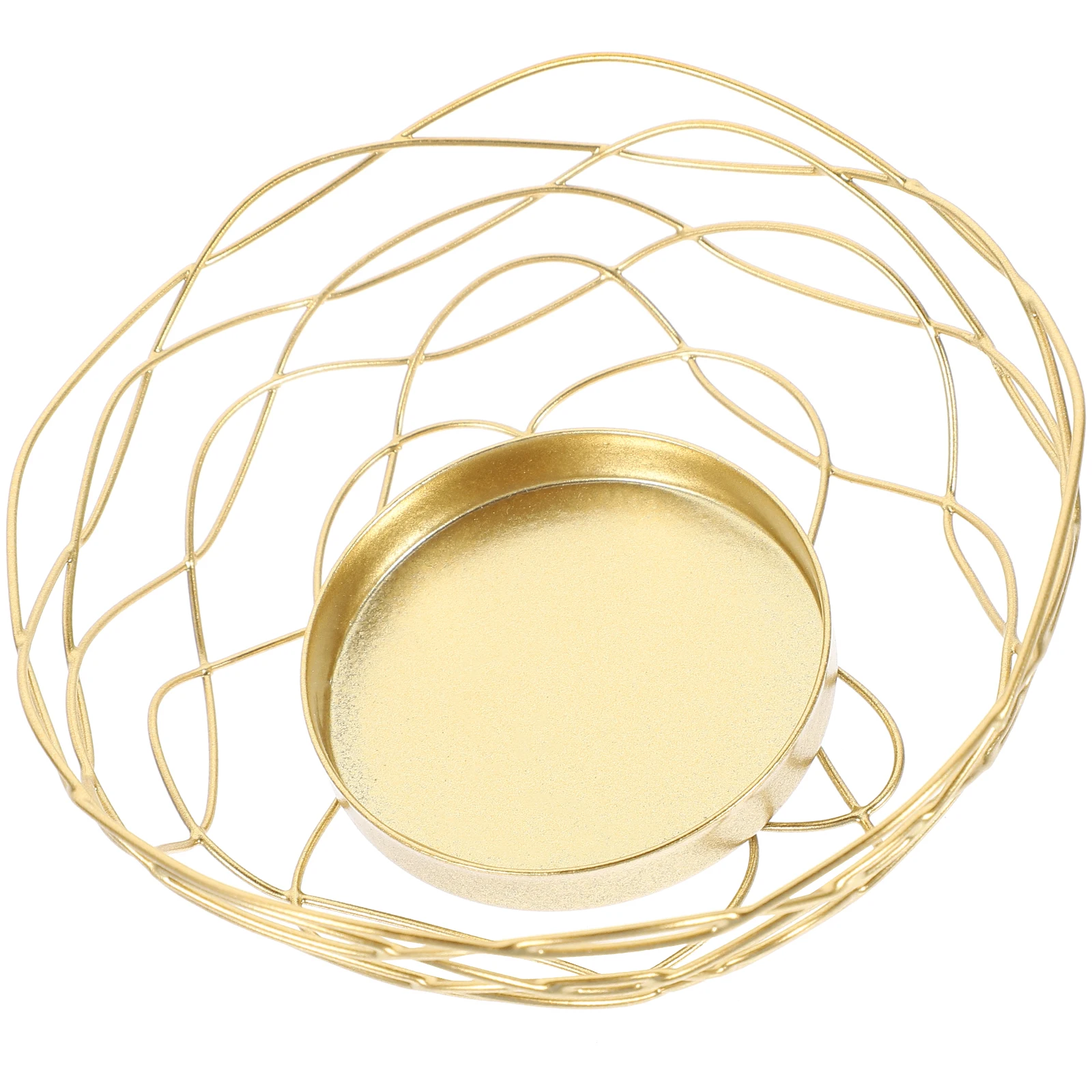 

4 Pcs Nest C Metal Art Decorative Tea Holders For Table Centerpiece Holders for Table Centerpiece Festive
