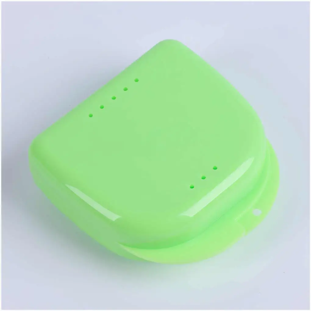 Fake Tooth Cleaning Case Protective Container Dustproof Retainer Organizer