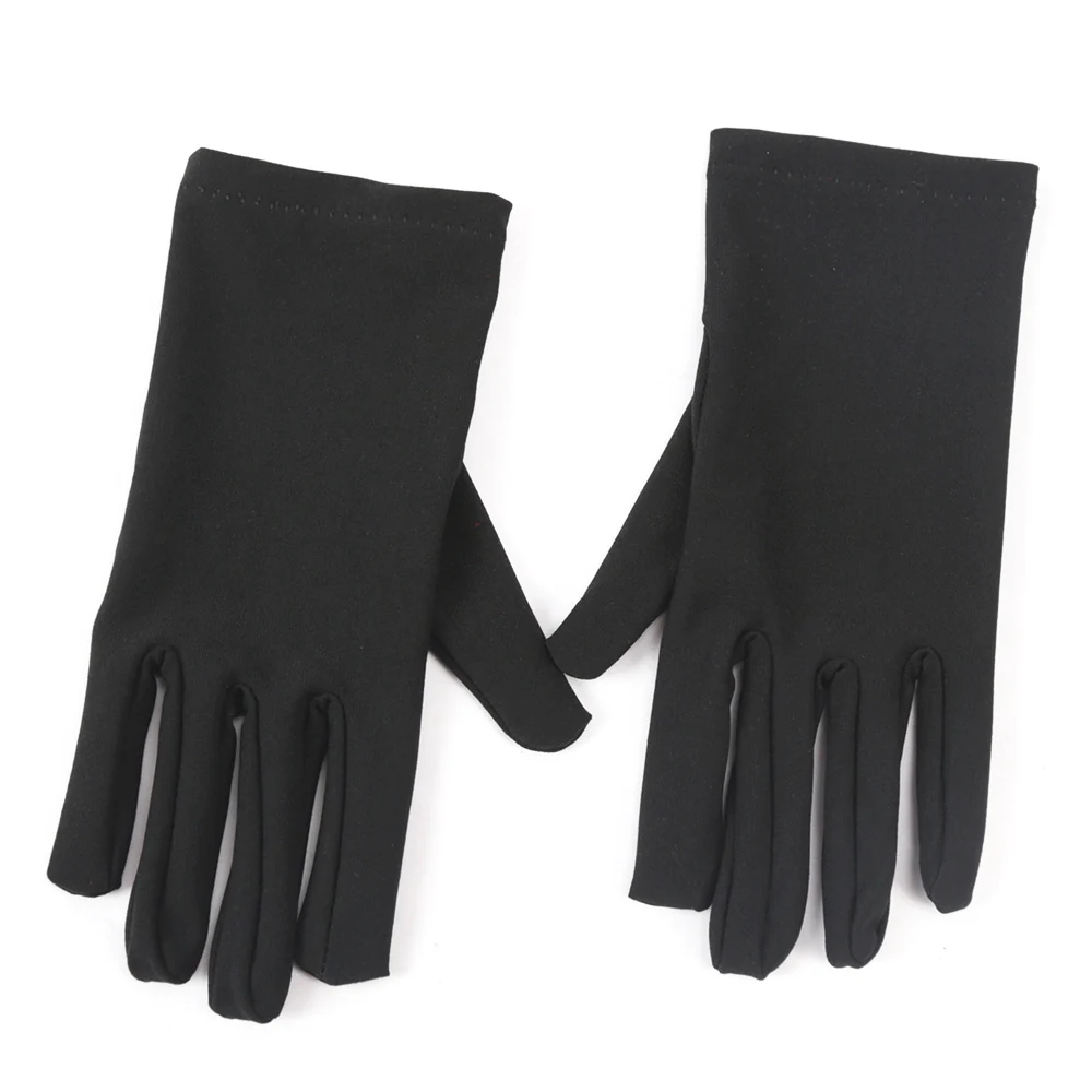 

New Women Satin Gloves Sunscreen Female Thin Breathable Solid Color Ceremonial Performance Dance Breathable Driving Gloves