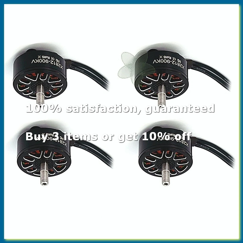 4pcs X2812 900KV Brushless Motor 2-6S 4mm Bearing Shaft for RC Multirotor Airplane FPV Long Range Drone DIY Parts