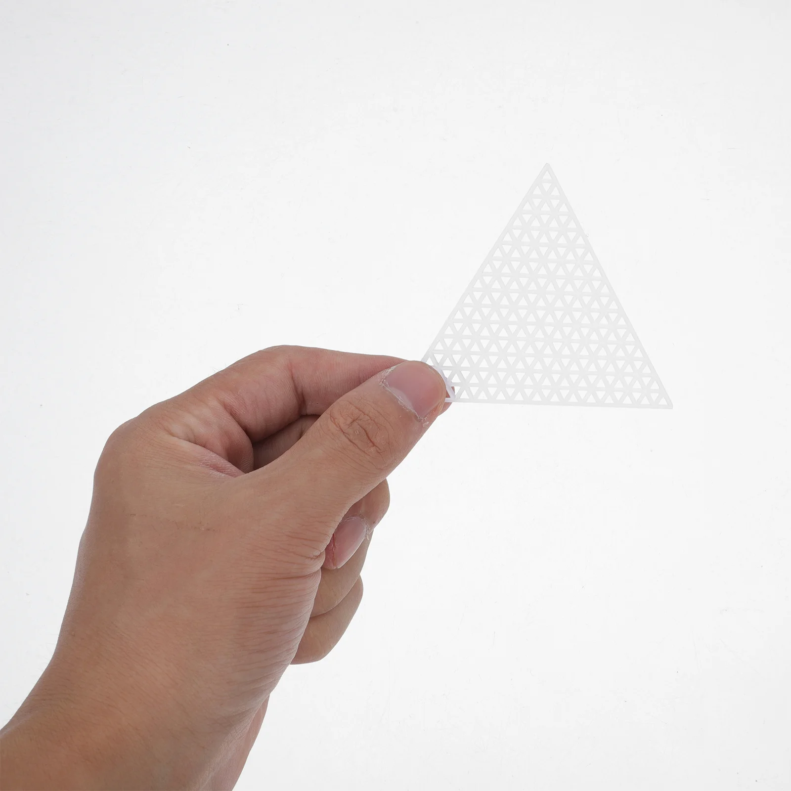 20 قطعة من أوراق القماش البلاستيكية المثلثة قماش شبكي من البلاستيك الشفاف DIY بها بنفسك لوازم الخياطة اليدوية أدوات التطريز الحرفية #4