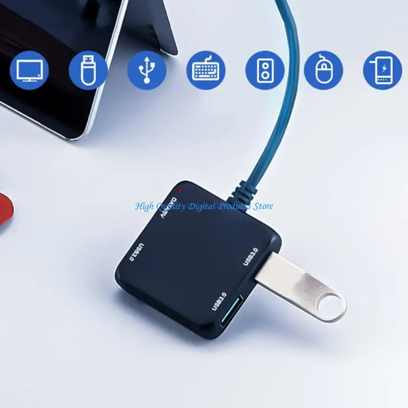 U2JE USB C Hubs Adapter met 3 USB3.0 + 1 Type C voor gegevensoverdracht en opladen