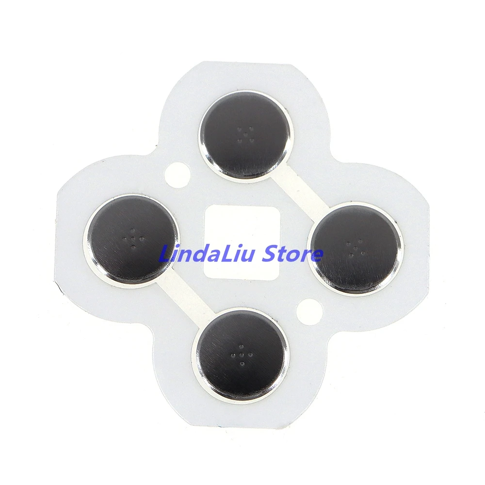 1PCS Cross Key ABXY Button Metal Conducting Strip For 3DS Controller D-Pad Dome Snap PCB board buttons Conductive FIlm