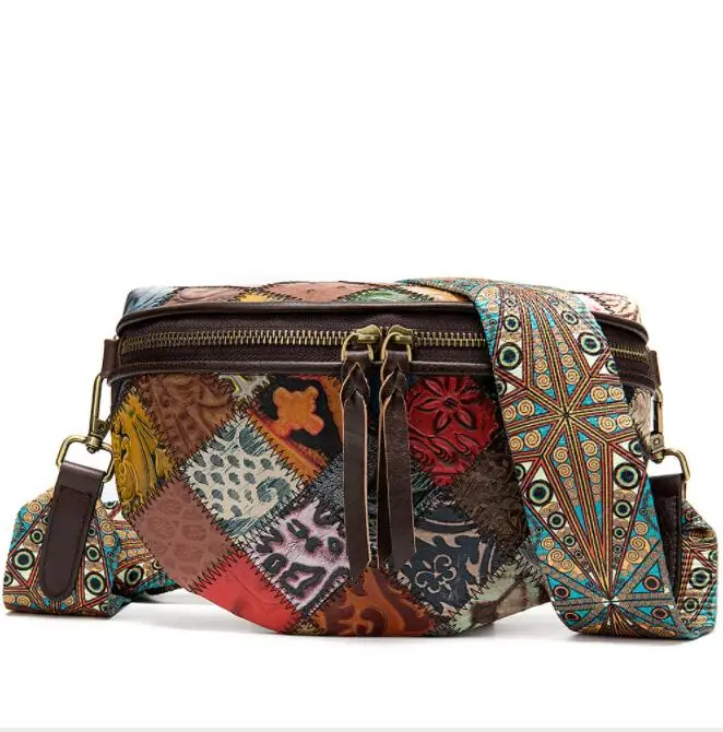 

New Fashion Bohemia Style Waist Bags Leather Chest Bag for Lady Crossbody Shoulder Bag Female Girls Fanny Pack Popular