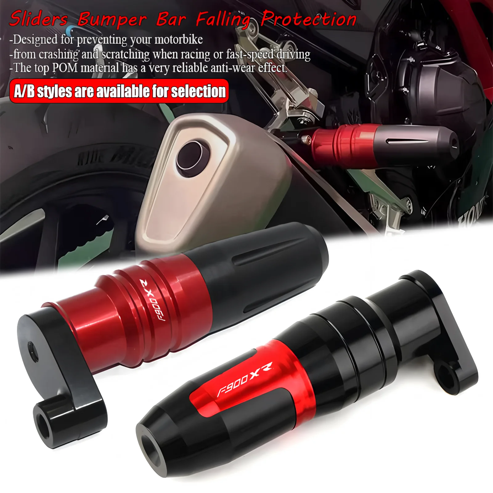 2022 Motorbike accessories Motorrad Exhaust Frame Sliders Crash Pads Falling Protector FIT For F900XR F 900 XR F900 XR 2020 2021