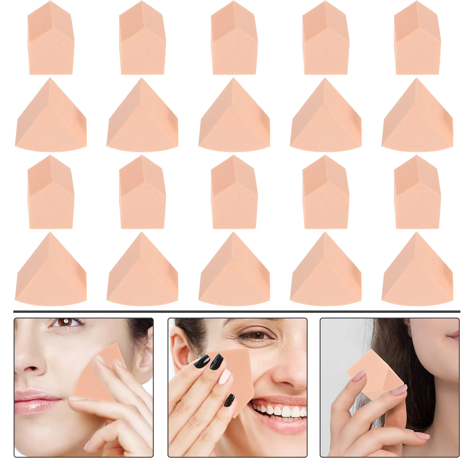

Makeup Egg Powder Puff 12 House 12 Triangle Skin Tone Strong Powder Holding Super Soft High Resilience