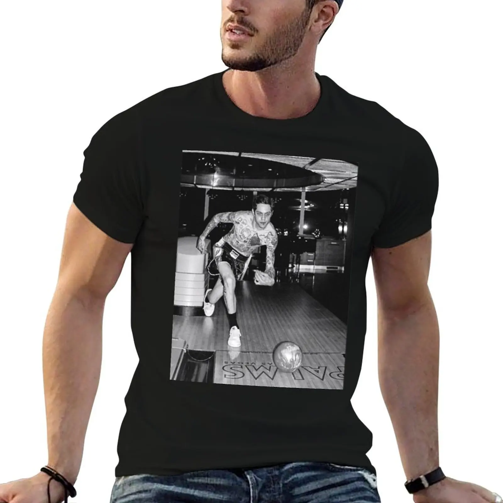 Bowling pete Davidson T-Shirt Work Duty Casual T-Shirt