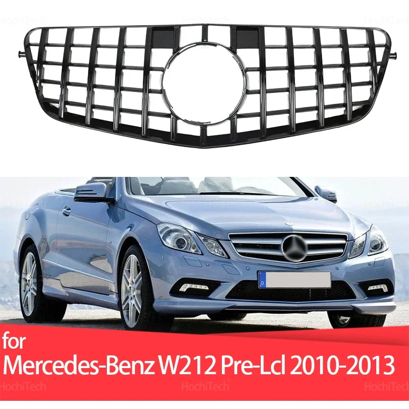 Front Grille Racing Grill Mesh Tuning Accessories for Mercedes-Benz E Class W212 Pre-facelift E250 E300 E350 E500 2009-2012