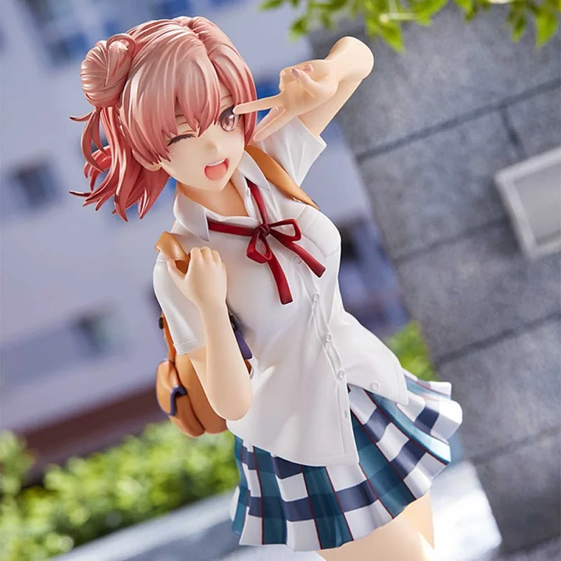 Figura Coleccionable de Yui Yuigahama, Estatua de Anime Oregairu de Estudiante de Secundaria, Adorno de Escritorio para Fans del Anime, Regalo
