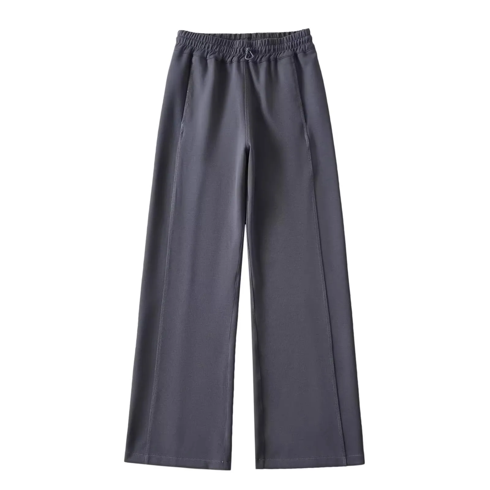 여성 루즈 캐주얼 팬츠 2025 신상 하이웨이스트 와이드 레그 팬츠 한국 패션 다용도 여성 스트레이트 팬츠