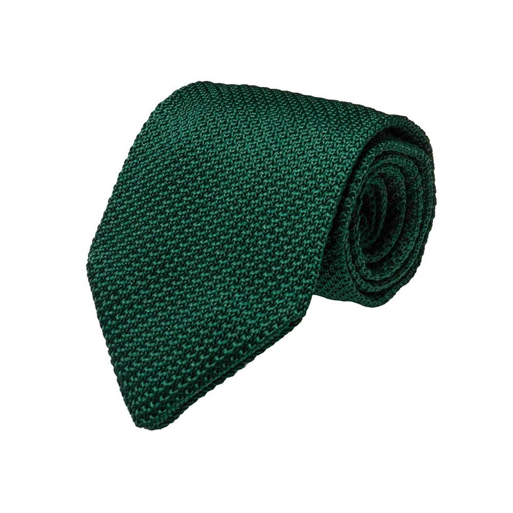 Modische Herren-Krawatten aus Strick, 7,5 cm breit, für formelle Anlässe, braune Krawatte, Hochzeitsaccessoire, Geschenk. – Detail 3