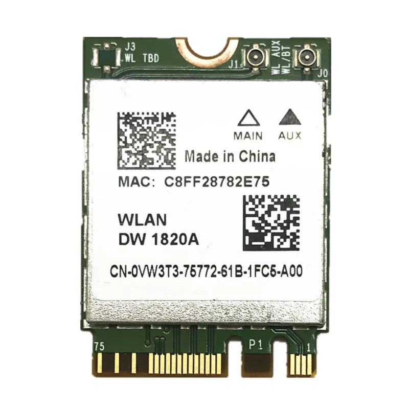 Broadcom BCM94350ZAE BCM94350 DW1820A 802.11AC 867 Мбит/с NGFF M.2 Bluetooth 4.1 Беспроводная карта Двухдиапазонная сеть Wi-Fi 2,4G 5G