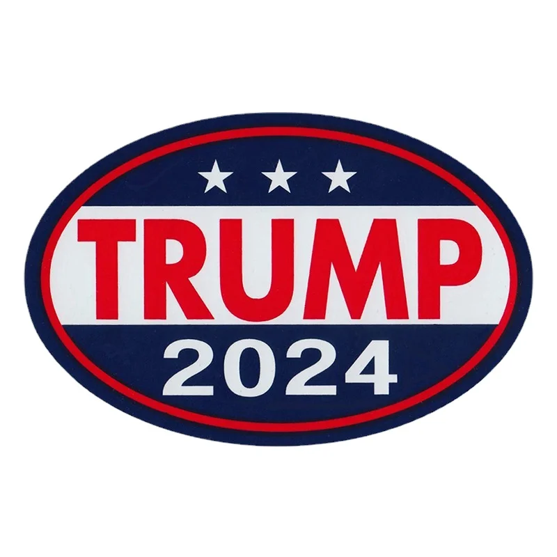 13/17 CM For TRUMP 2024 Car Stickers Waterproof Decal Auto Refrigerator Car Styling Motorcycle Decoration F259