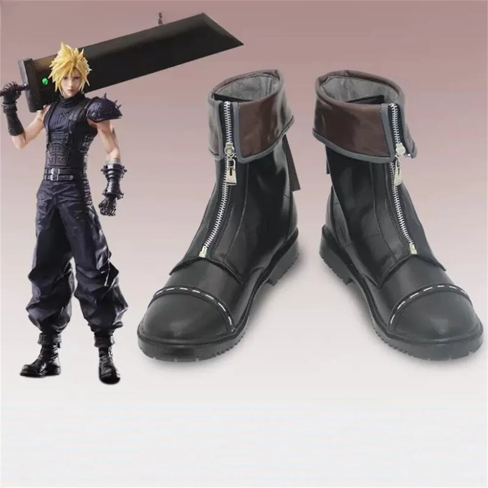 Cloud Strife Final Fantasy VII Final Fantasy7, zapatos de Cosplay, botas, juego de Navidad, Anime, Halloween