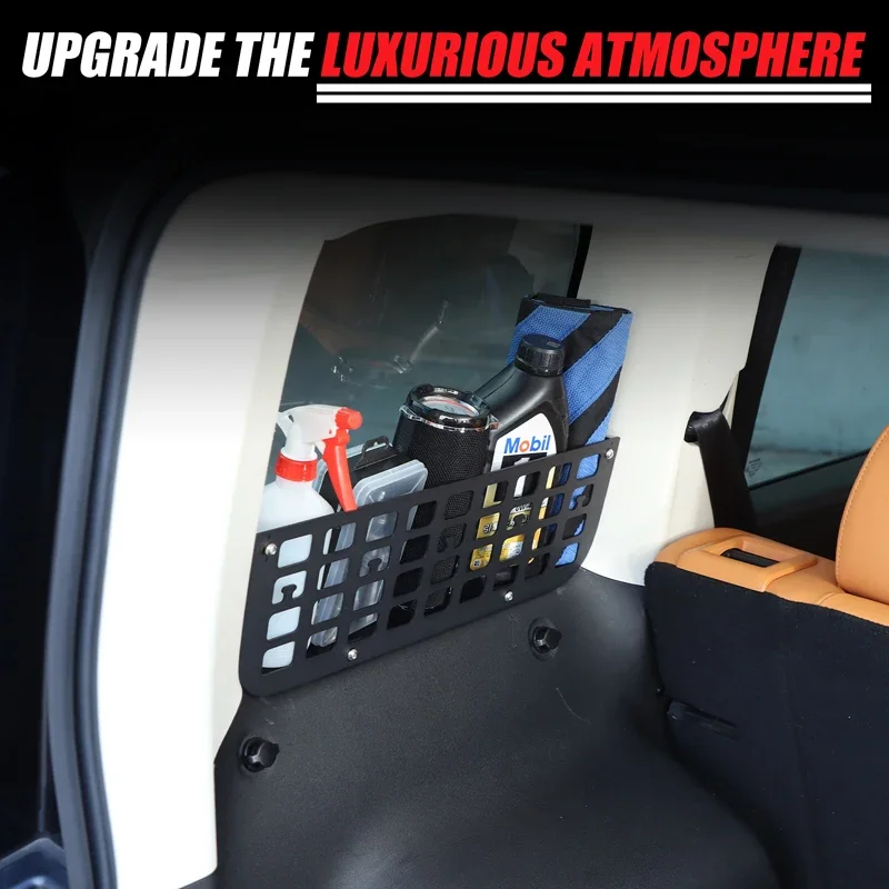 Fit For Haval Raptor Mastodon 2023-2026 Car Trunk Side Aluminum Alloy Window Storage Organizer Interior Car tool Accessories