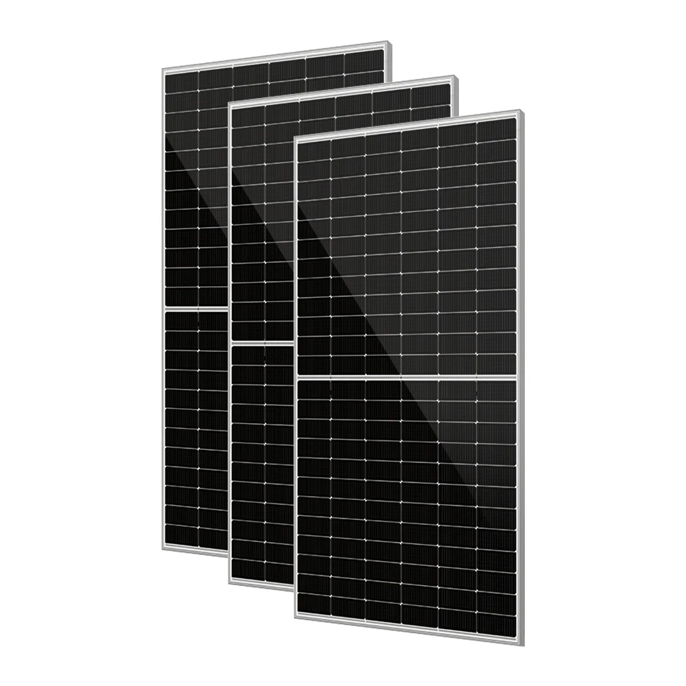 Photovoltaic Solar Panels 550W 580W 600W 144 Half Cell TOCon Monocrystalline PV Module Solar Panel 18BB