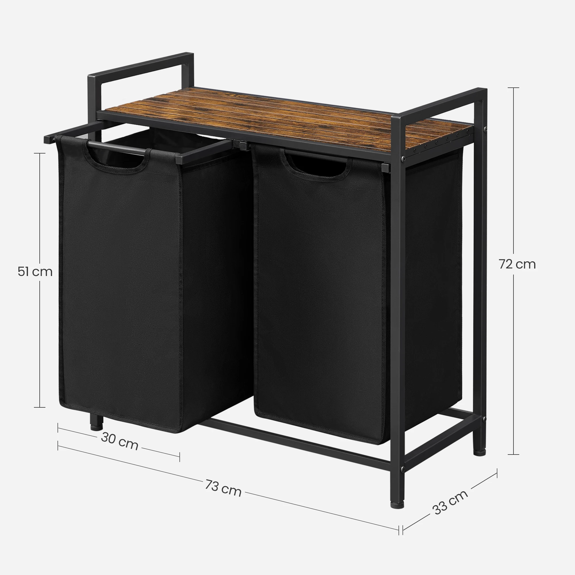 VASAGLE 59L Decorative Double - Home Decor Hampers ulasan dan harga