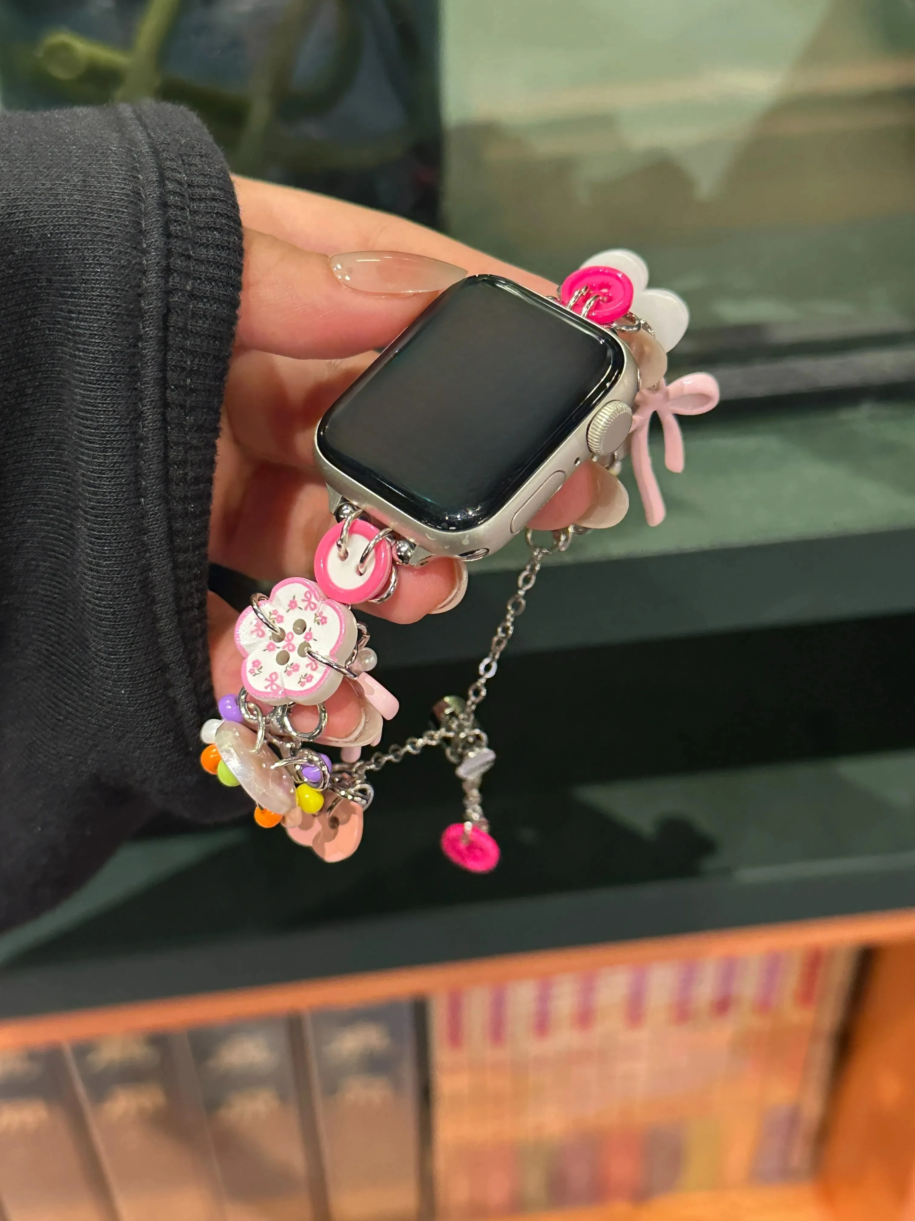 

Dopamine button compatible iWatch strap 38mm 40mm 41mm 42mm 44mm 45mm 49mm fashionable strap