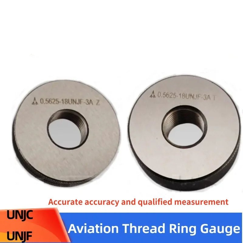 1SET(1*GO+1*NOGO) American Fine Tooth Aviation Thread Ring Gauge Accuracy 3A UNJF UNJC 6-32 8-32 3/4 5/16 10-24  3/8 9/16 7/16