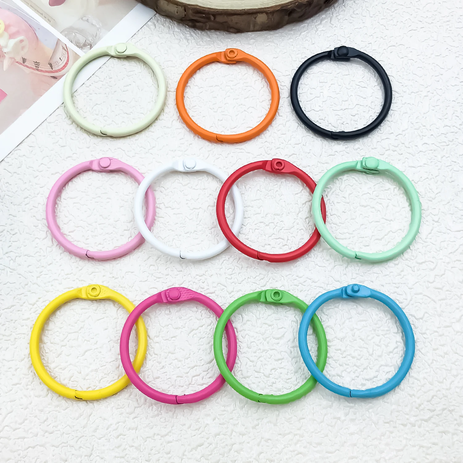 Jewelry Making Kit For Beginners - 50 unidades de llaveros circulares de