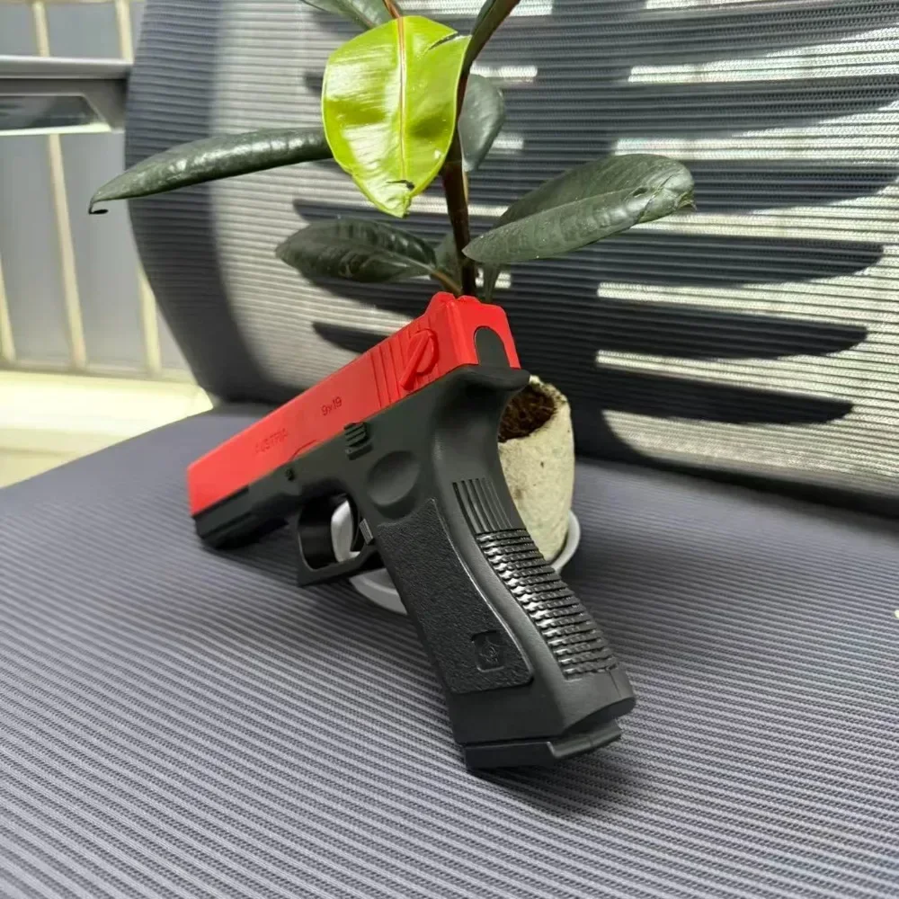 مسدس لينة رصاصة الادسنس اليدوي G17 مسدس لعبة مجلة سفلية مع لعبة CS الرياضية الخارجية بالليزر للأطفال والكبار هدية