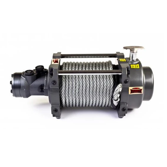 

YUNXUAN 10ton Hydraulic Winch 20000lbs Capacity With Auto Steel Wire Rope For Towing Truck Boat Cranes Other Services