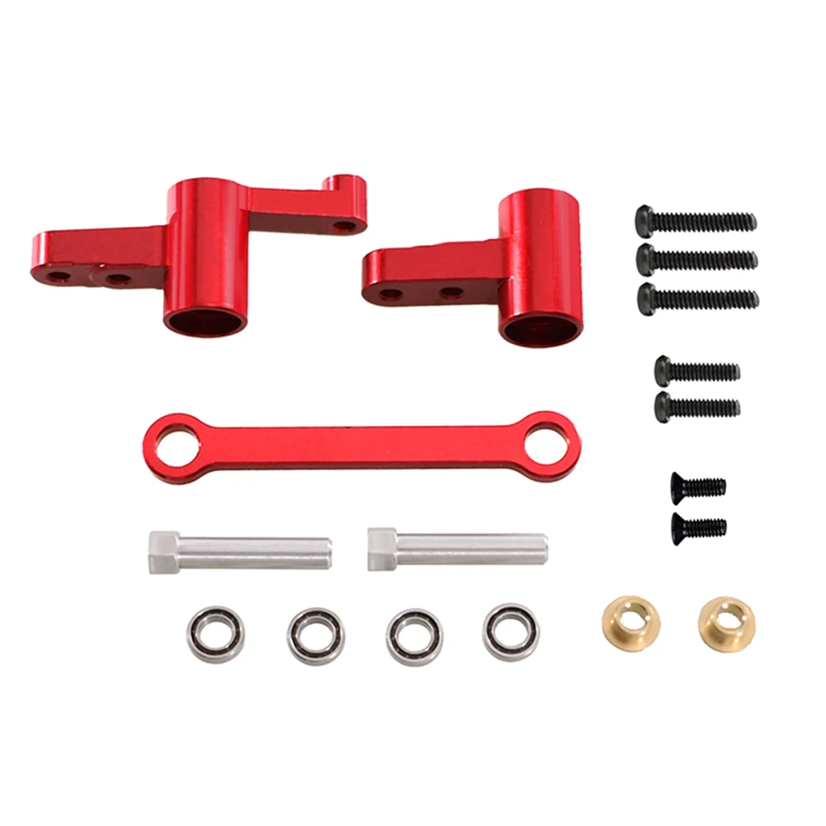 Steering Assembly Steering Shaft Upgrade Kit for MJXHyper Go 14209 14210 H14BM 1/14 RC Car Upgrade Parts Red